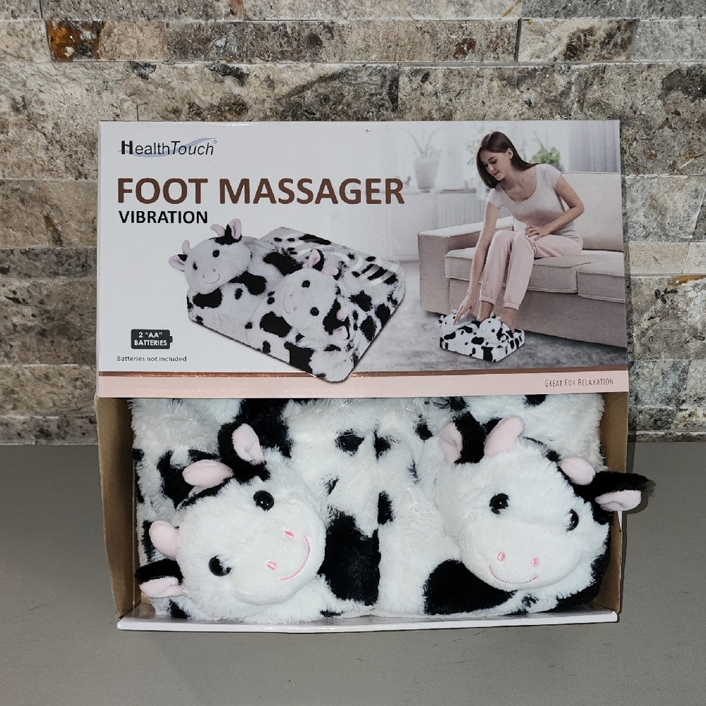 HealthTouch Cow Print Foot Massager Brand New